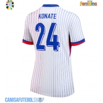Camisa de time de futebol França Ibrahima Konate #24 Replicas 2º Equipamento Feminina Europeu 2024 Manga Curta